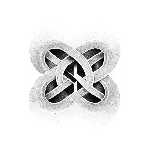 Infinity Symbol With A And H Initials In The Lines