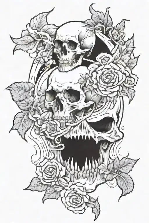 Between Hell And Heaven Without Skull