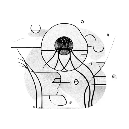 Basketball Hoop Floating In The Sky With Money Raining Down