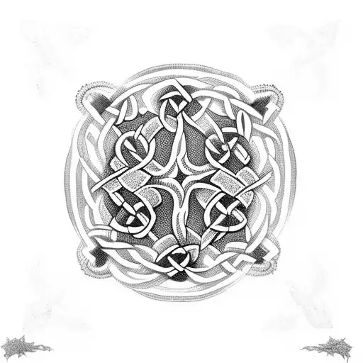 Blackout Sleeve With Celtic Knotwork