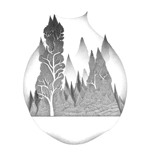 Tree Forest With Some Objects