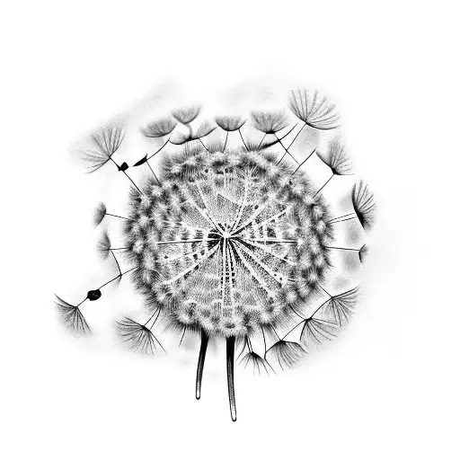 Shedding Dandelion Into Birds