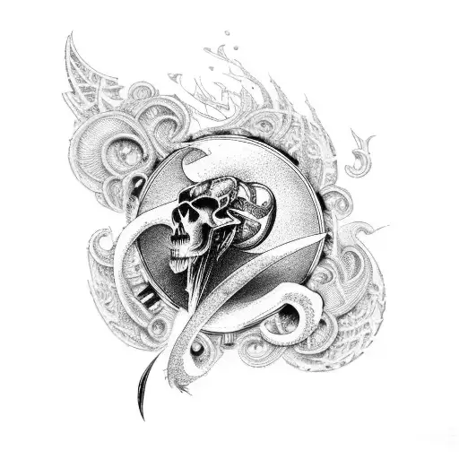 A Dream Theater Inspired Guitar With Intricate Blackwork Details