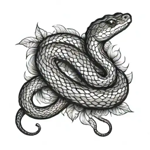 Snake Sketch Elongated