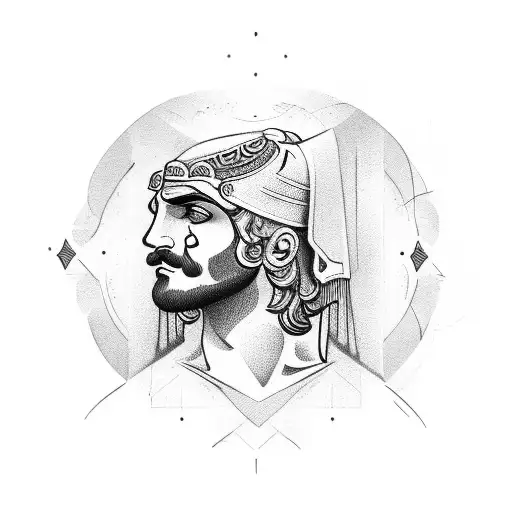 Greek God With An Aesthetic Body