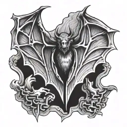 Bat Wings Tattoo For Hand