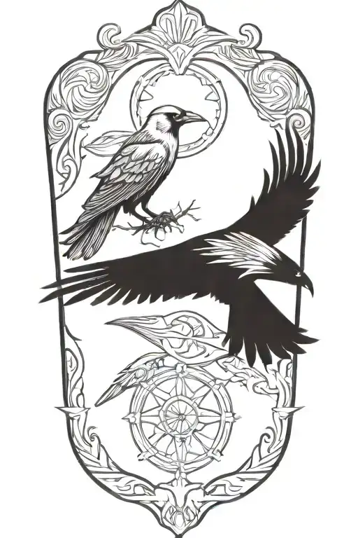 Nordic Signs And Ravens