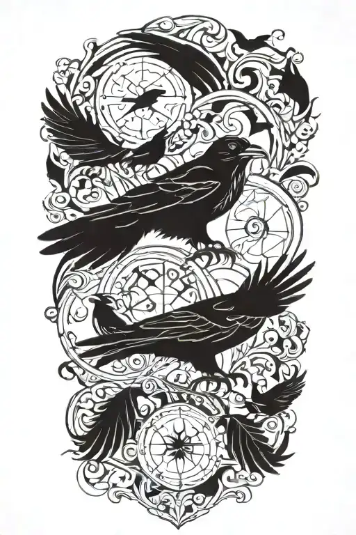 Nordic Signs And Ravens