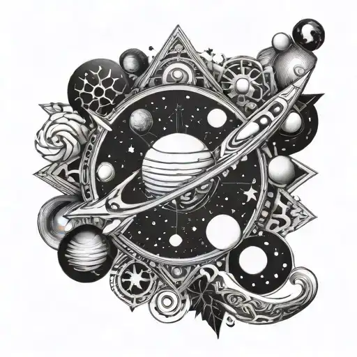 Space And Hindu Mixed Themed