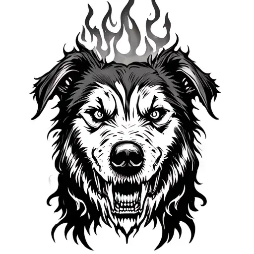 Call Of Duty Zombies Hell Hound With Fire