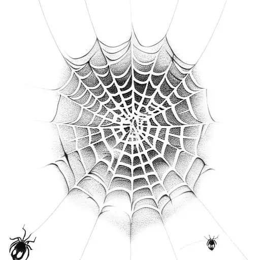 Spider Web Wrapped Around Forearm