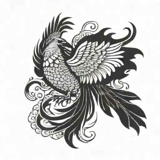 Incorporate A Phoenix Bird Dancing Gracefully In A Traditional Filipino Dress