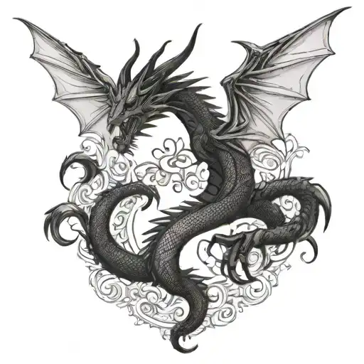 Dragon With Angel Wings