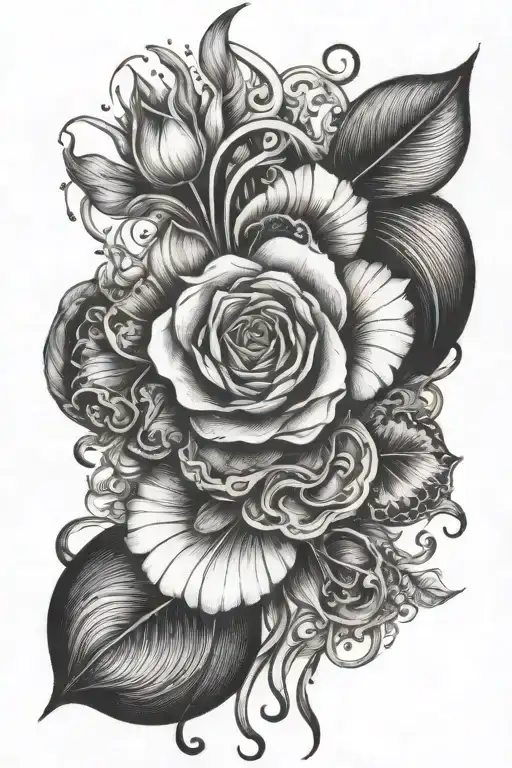 Black And White Mixed Liquid