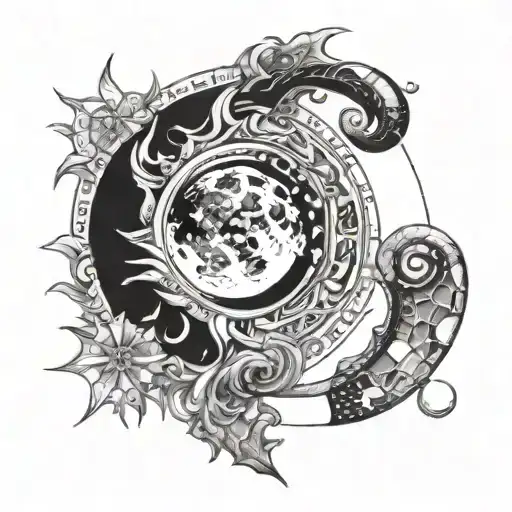 A Celestial Eclipse Where The Sun And Moon Merge Together