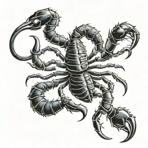 Dark And Evil Scorpion Horror
