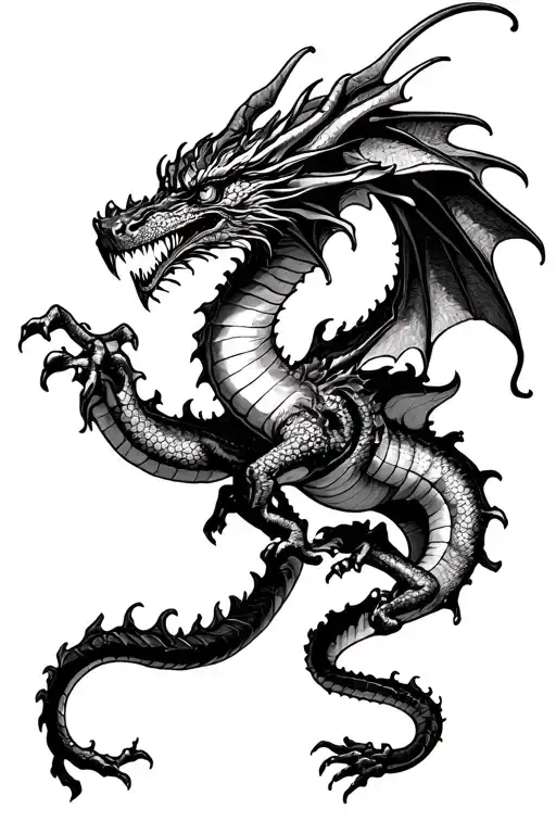 Poison Dragon Flying