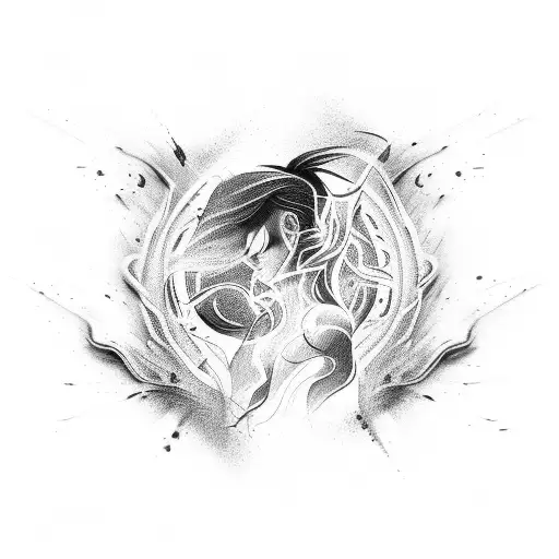 Woman Made Out Of Fire