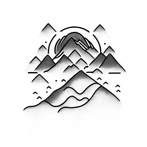 Mountain With Waves