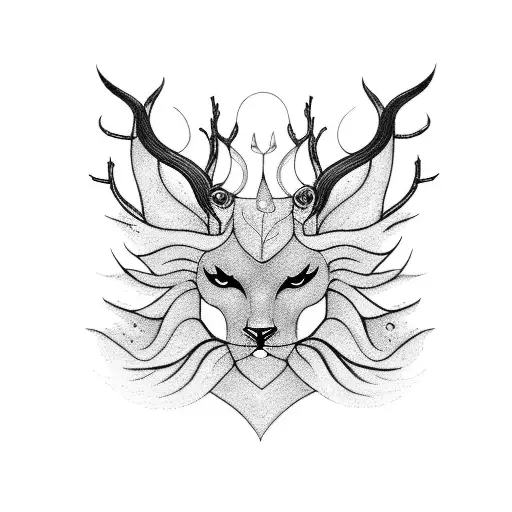 A Graceful Dancer Surrounded By The Mysterious Allure Of A Dark Forest