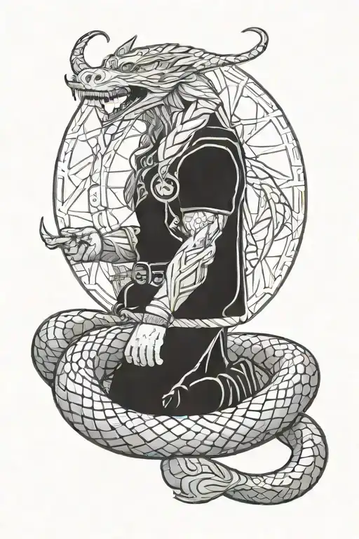 Norse World Snake Thor