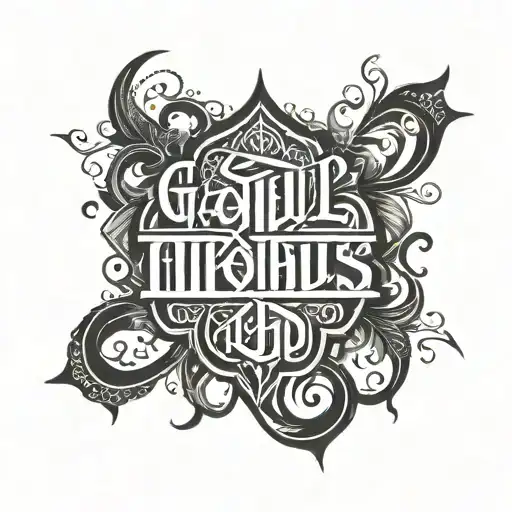 Vertical Arabic Caligraphy Saying Girls Mother