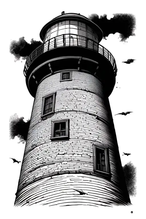 A Breton Lighthouse Standing Tall