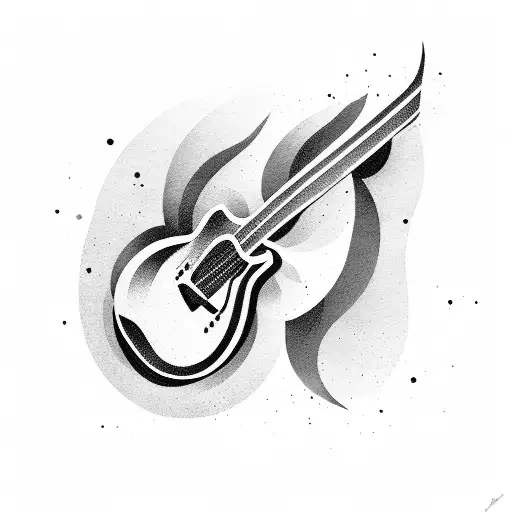 A Guitar Made Of Shadows And Darkness