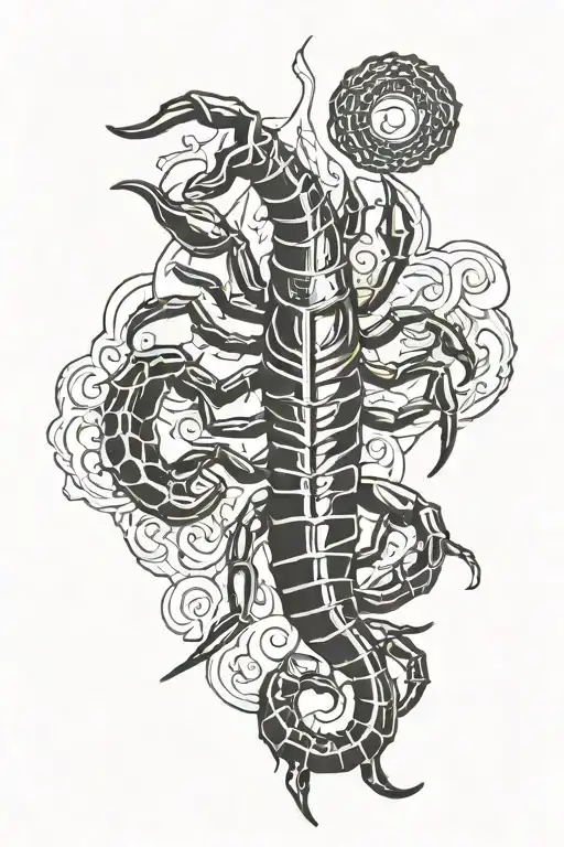 Scorpion Climbin Knife Surrounded