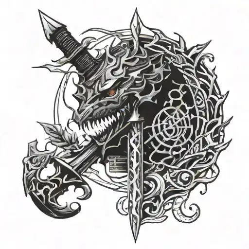 Detailed Berserk Brand Of Sacrifice Symbol