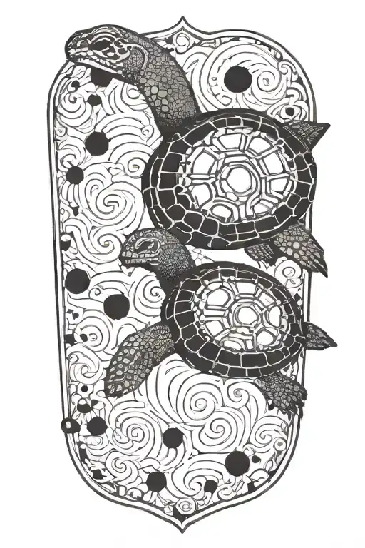 Semi Colon On A Turtles Back