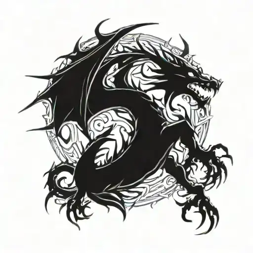 Dragon From Throne Marked By God