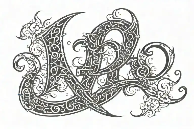 Number 423 With The Word Demon Written Under It In Cursive