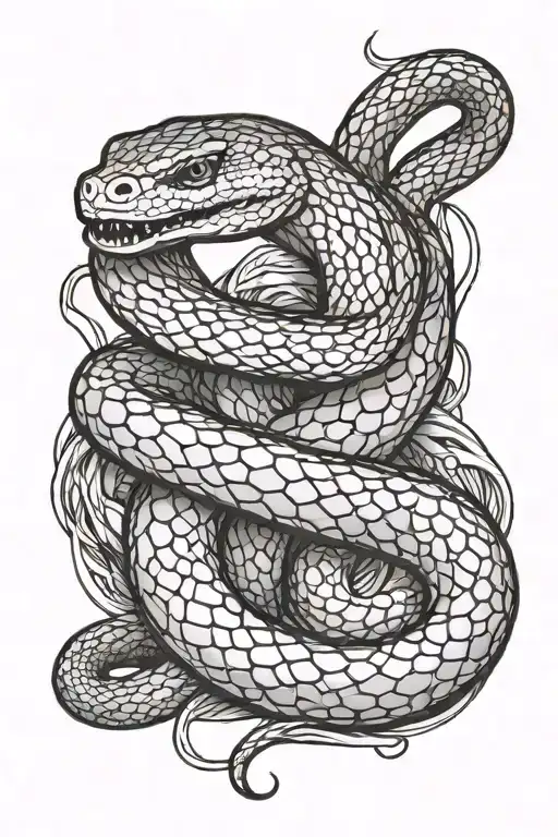 Cover Up Snake Slithering