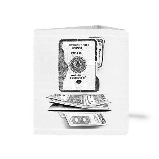 A Stack Of Passports With Money Bills As Bookmarks