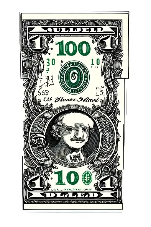 Billet 100 Dollar Bill