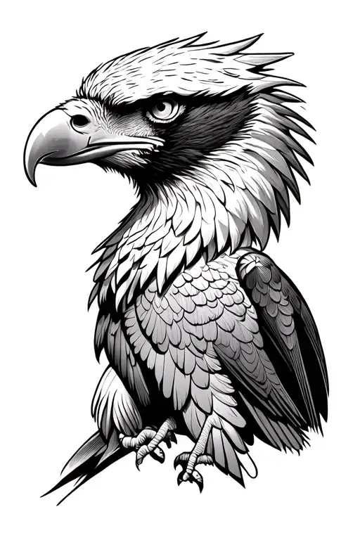 Two Head Of An Eagle