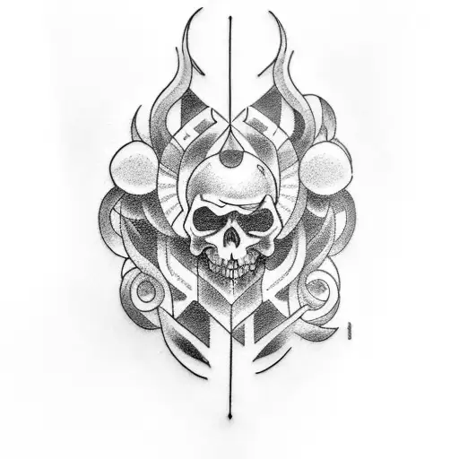 Tattoo Design On Both Arms That Represent Good And Evil