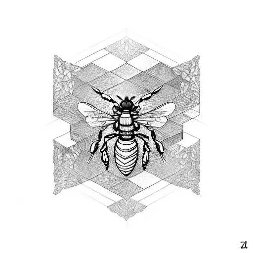 Hexagon Bee Forearm Sleeve