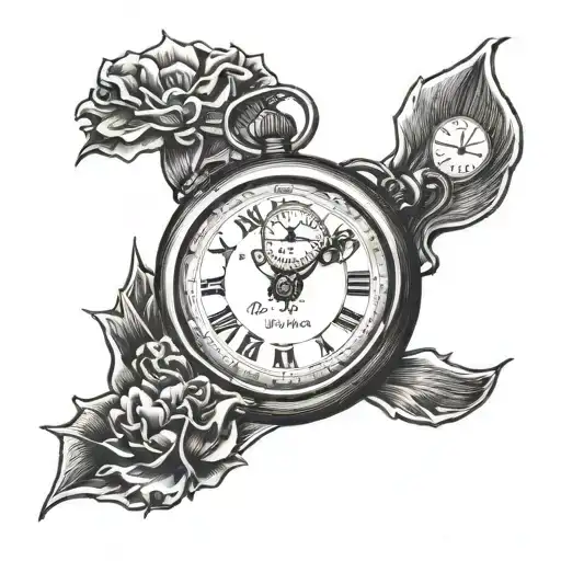 Kenai Stop Watch With Time Date And Baby Foot