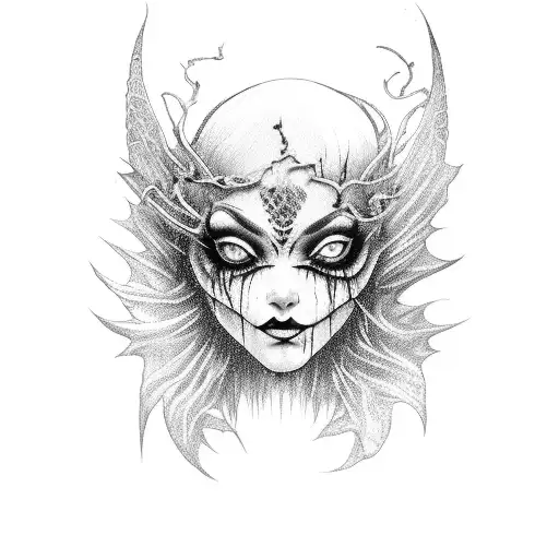 Scary Creepy Dark Fairy