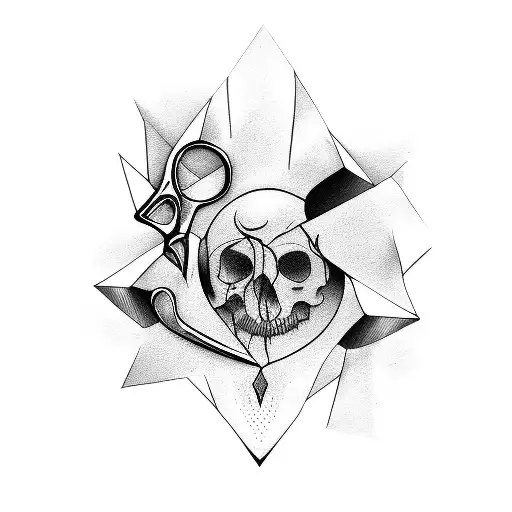 Scissors Barber Gothic