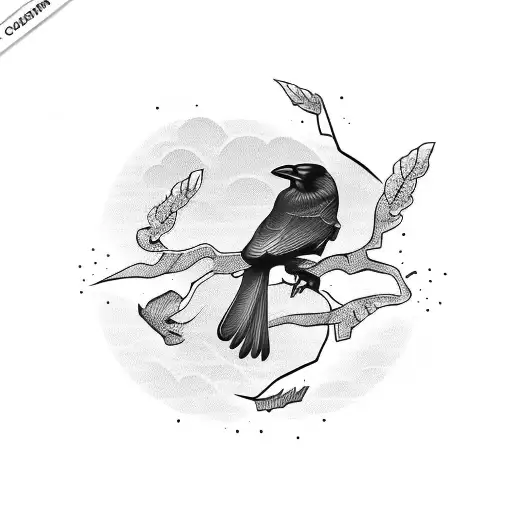 Crow With A Watch