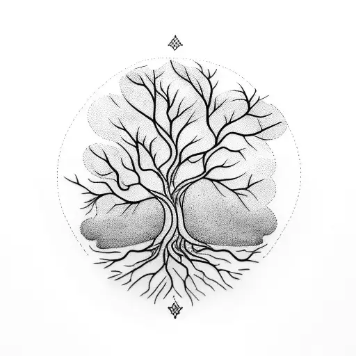 Tree Branches In A Circle