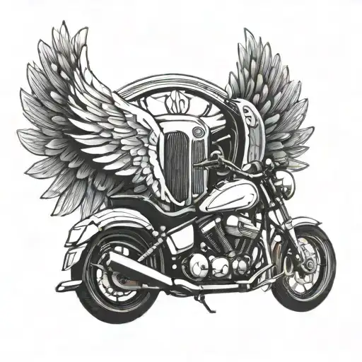Motorbike Angel Wings