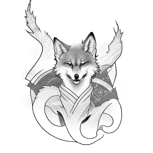 Kitsune On A Katana