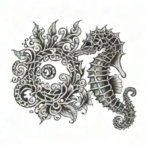Bone Printing Seahorse Skeleton
