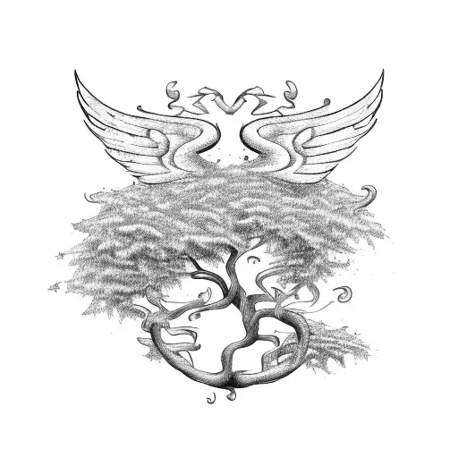 Tree With Wings Off Trunk