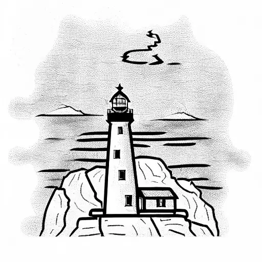 Lighthouse On Rock