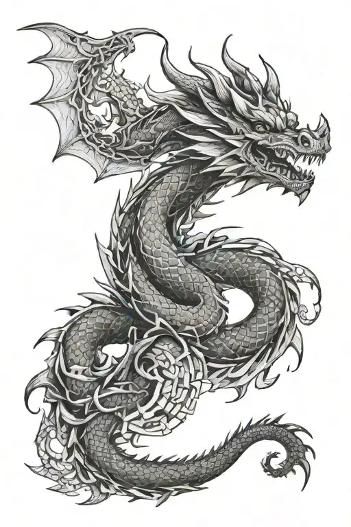 Dragon Around Forearm Sleeve